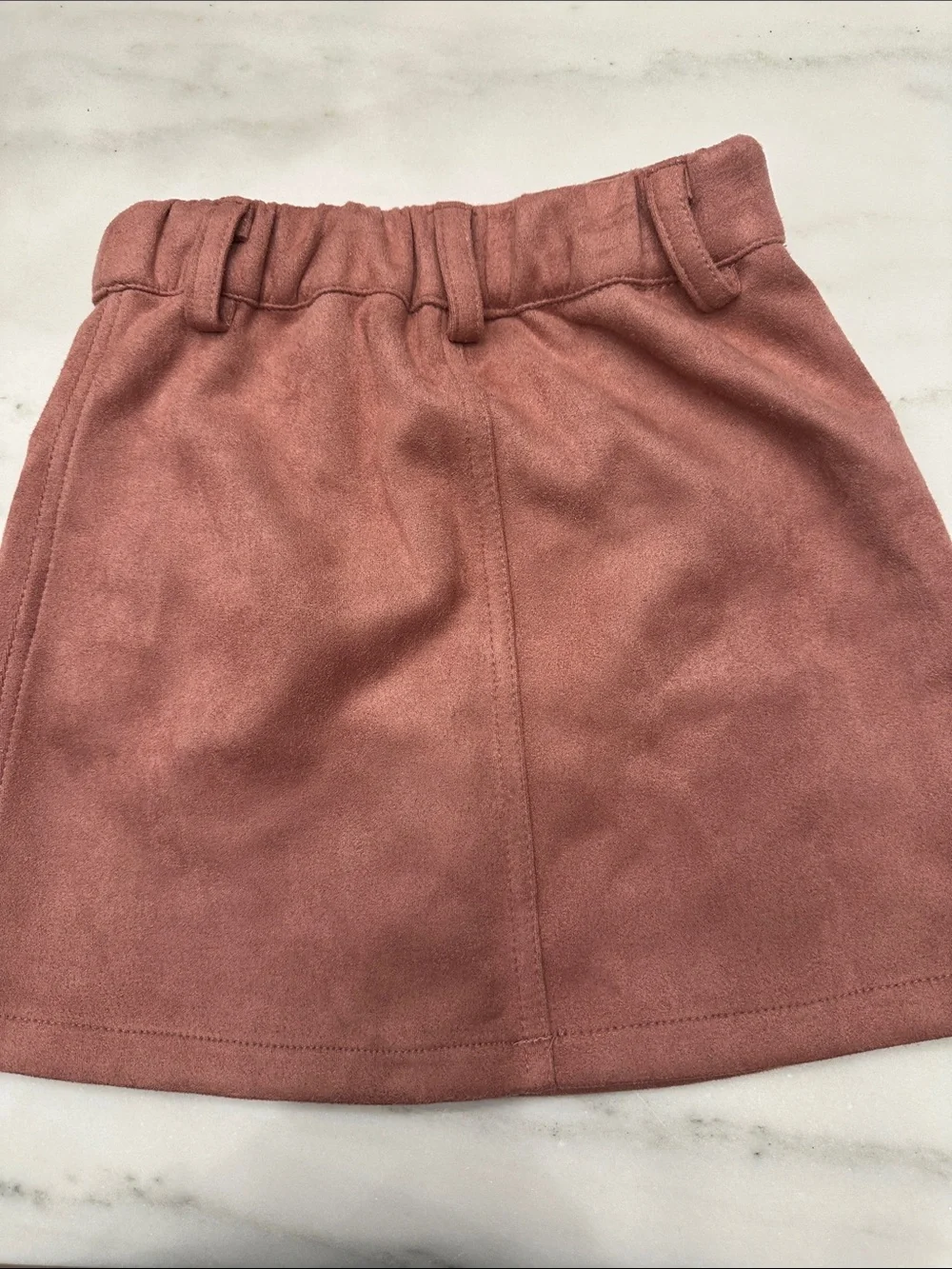 A Loves A Girl size 5 Button-Front Pocket A-Line Skirt in Dusty Rose. New